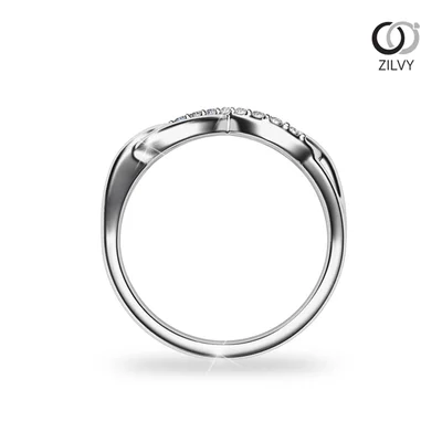 แหวนเพชรผู้หญิง รุ่น GR1034 - มุมหน้า