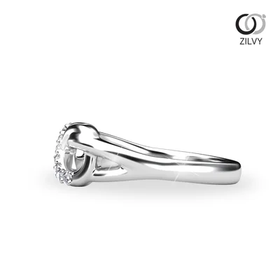 แหวนเพชรผู้หญิง รุ่น GR1034 - มุมข้าง