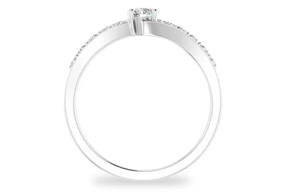 แหวนเพชรผู้หญิง รุ่น GR104 - มุมหน้า