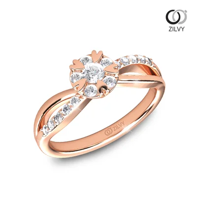 แหวนเพชรผู้หญิง รุ่น GR1041 - มุมเปอร์สเปกทีฟ