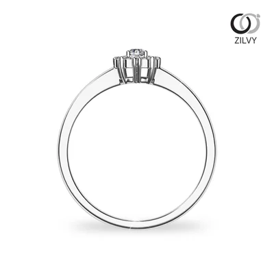 แหวนเพชรผู้หญิง รุ่น GR1048 - มุมหน้า