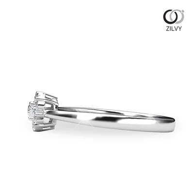 แหวนเพชรผู้หญิง รุ่น GR1048 - มุมข้าง