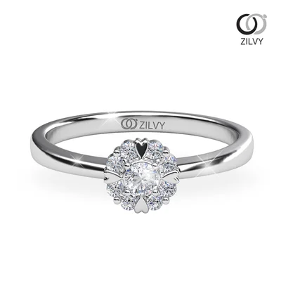 แหวนเพชรผู้หญิง รุ่น GR1048 - มุมบน