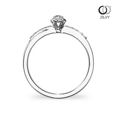 แหวนเพชรผู้หญิง รุ่น GR1049 - มุมหน้า