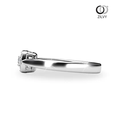 แหวนเพชรผู้หญิง รุ่น GR1051 - มุมข้าง