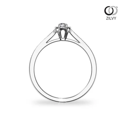 แหวนเพชรผู้หญิง รุ่น GR1053 - มุมหน้า