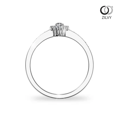 แหวนเพชรผู้หญิง รุ่น GR1060 - มุมหน้า