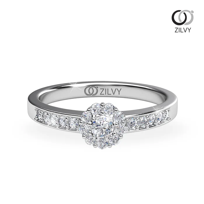 แหวนเพชรผู้หญิง รุ่น GR1060 - มุมบน