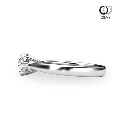 แหวนเพชรผู้หญิง รุ่น GR1063 - มุมข้าง