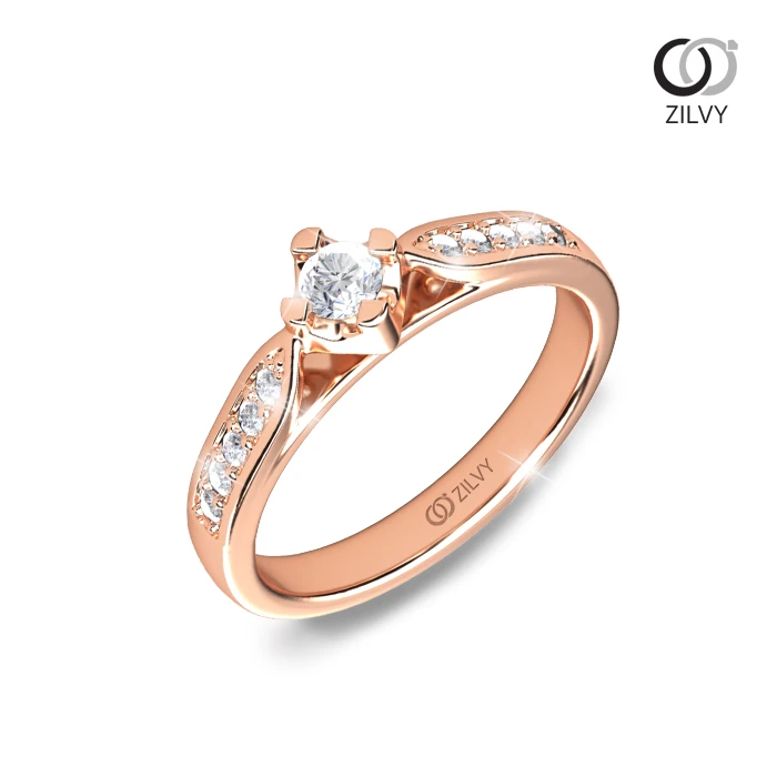 แหวนเพชร Grace Flanked