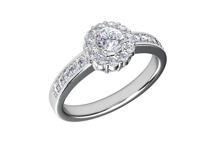 Women's Diamond Ring GR1085 - perspective view