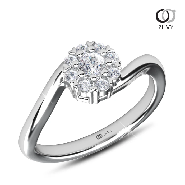 แหวนเพชร Simone Cluster