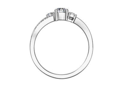 แหวนเพชรผู้หญิง รุ่น GR1096 - มุมหน้า