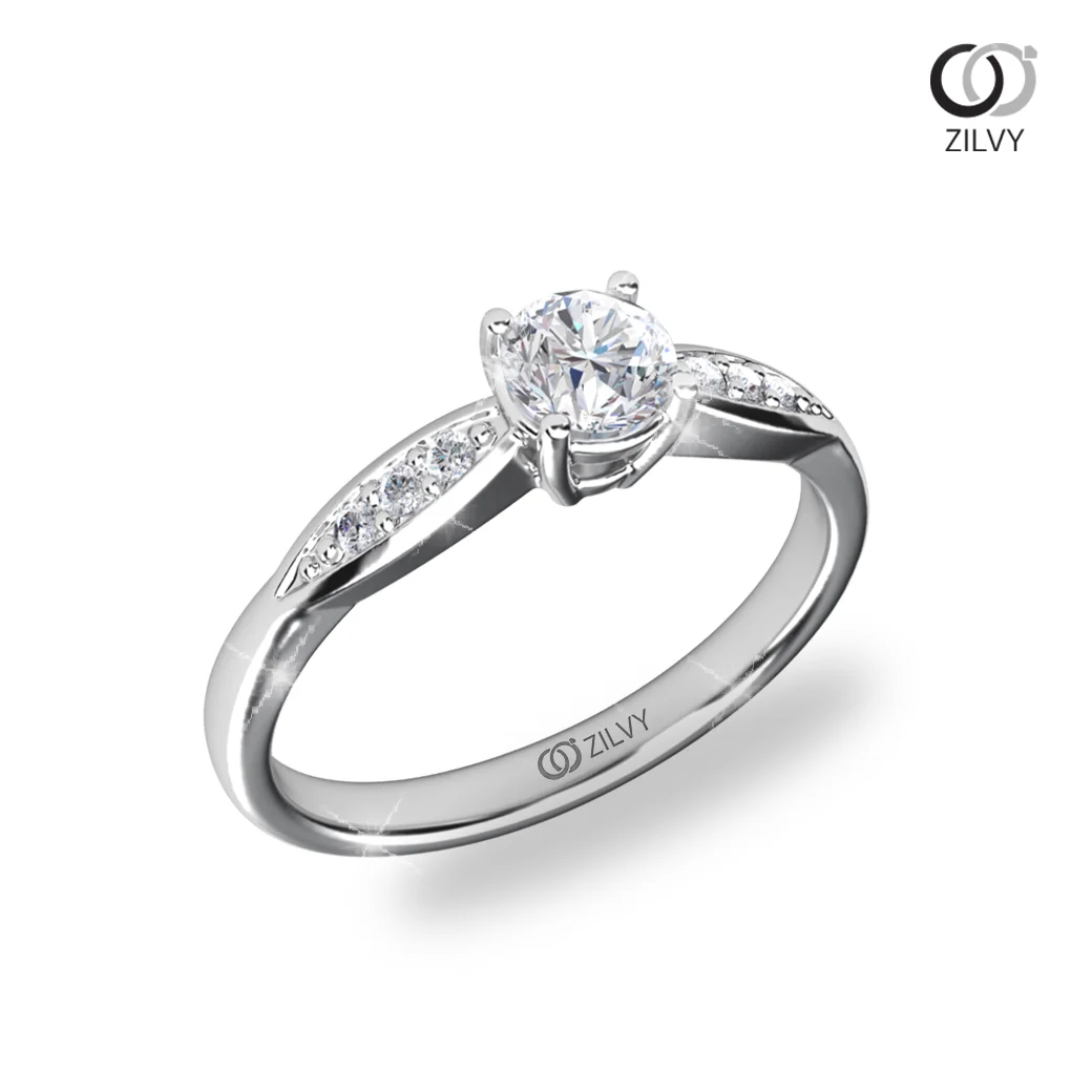 แหวนเพชร Elodie Flanked