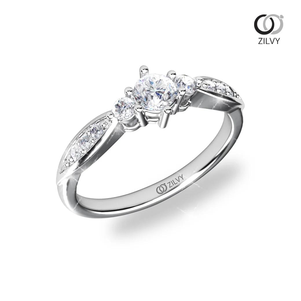 แหวนเพชร Ember Flanked