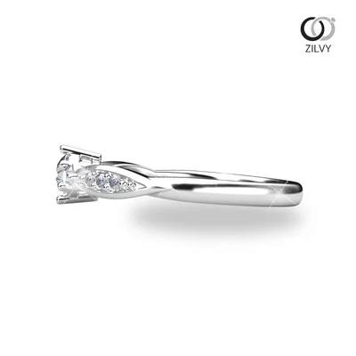 แหวนเพชรผู้หญิง รุ่น GR1102 - มุมข้าง