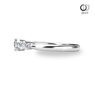 แหวนเพชรผู้หญิง รุ่น GR1103 - มุมข้าง