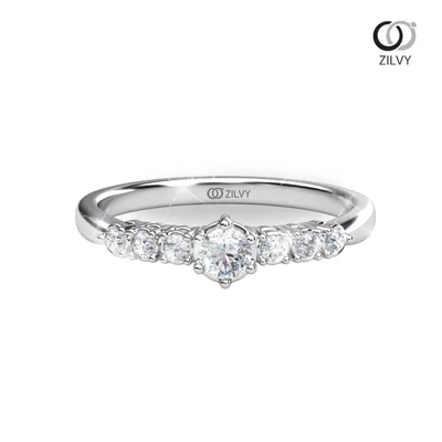 แหวนเพชรผู้หญิง รุ่น GR1103 - มุมบน