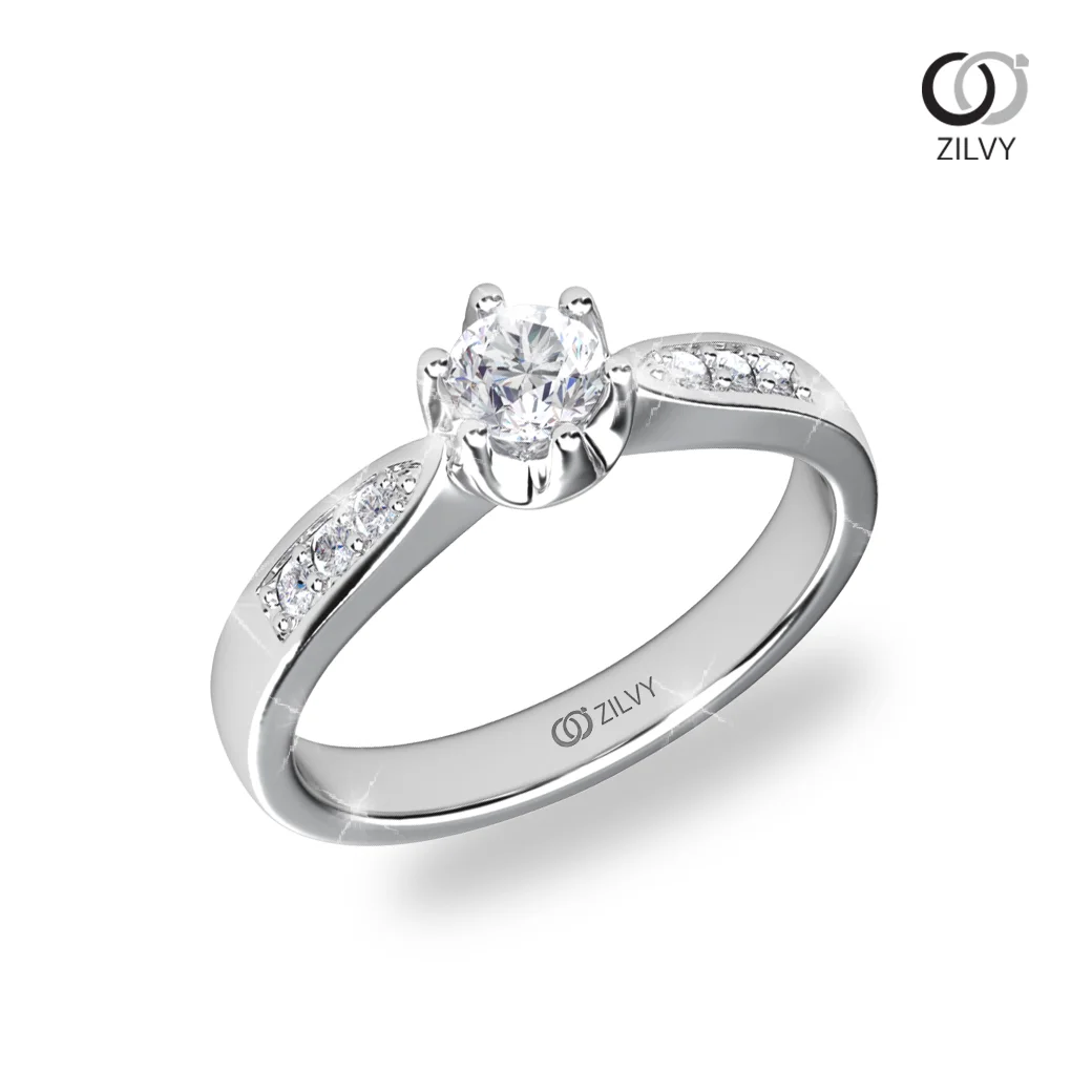 แหวนเพชร Josette Flanked