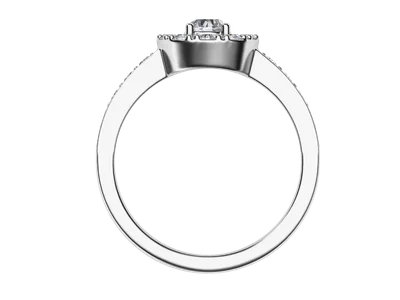 แหวนเพชรผู้หญิง รุ่น GR1108 - มุมหน้า