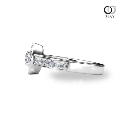 แหวนเพชรผู้หญิง รุ่น GR1108 - มุมข้าง