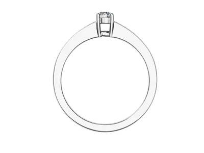 แหวนเพชรผู้หญิง รุ่น GR1111 - มุมหน้า