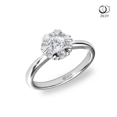 แหวนเพชรผู้หญิง รุ่น GR1112 - มุมเปอร์สเปกทีฟ