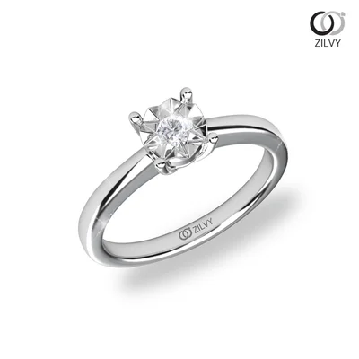 แหวนเพชรผู้หญิง รุ่น GR1117 - มุมเปอร์สเปกทีฟ