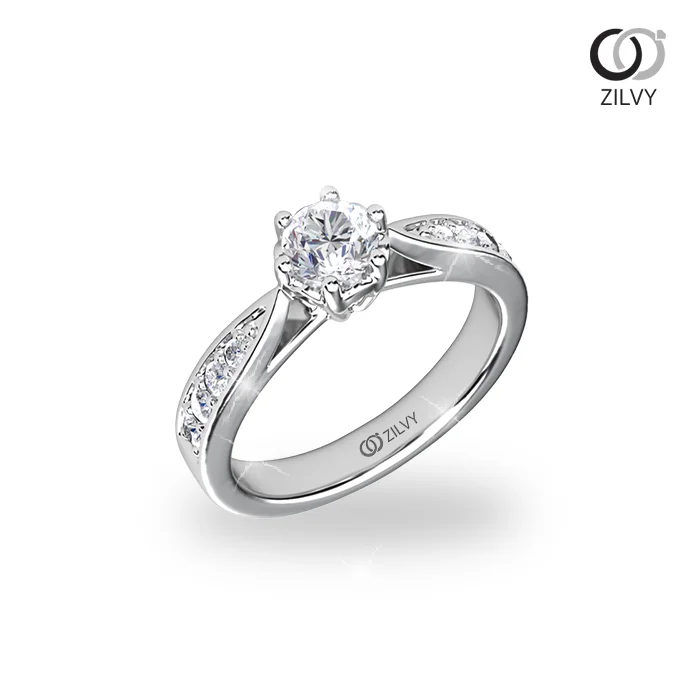 แหวนเพชร Fiora Flanked