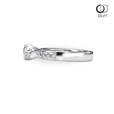 แหวนเพชรผู้หญิง รุ่น GR1118 - มุมข้าง