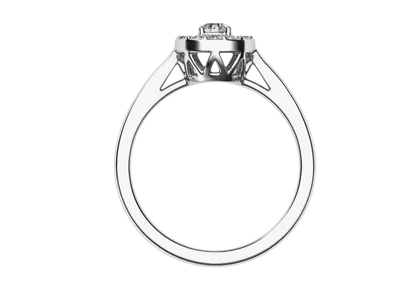 แหวนเพชรผู้หญิง รุ่น GR1126 - มุมหน้า