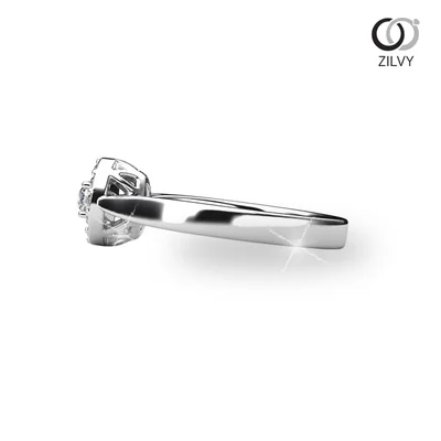 แหวนเพชรผู้หญิง รุ่น GR1126 - มุมข้าง