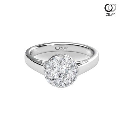 แหวนเพชรผู้หญิง รุ่น GR1130 - มุมบน