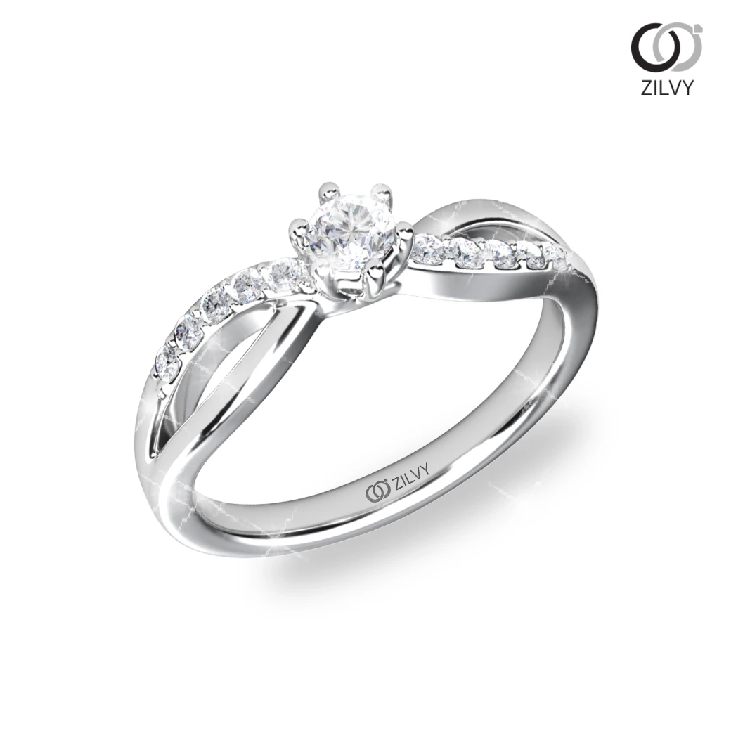 แหวนเพชร Pearl Twist