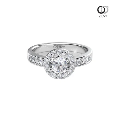 แหวนเพชรผู้หญิง รุ่น GR1151 - มุมบน