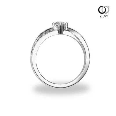 แหวนเพชรผู้หญิง รุ่น GR1160 - มุมหน้า