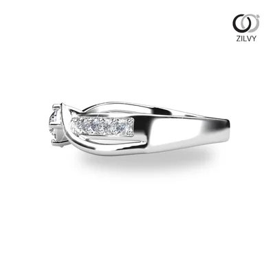 แหวนเพชรผู้หญิง รุ่น GR1160 - มุมข้าง