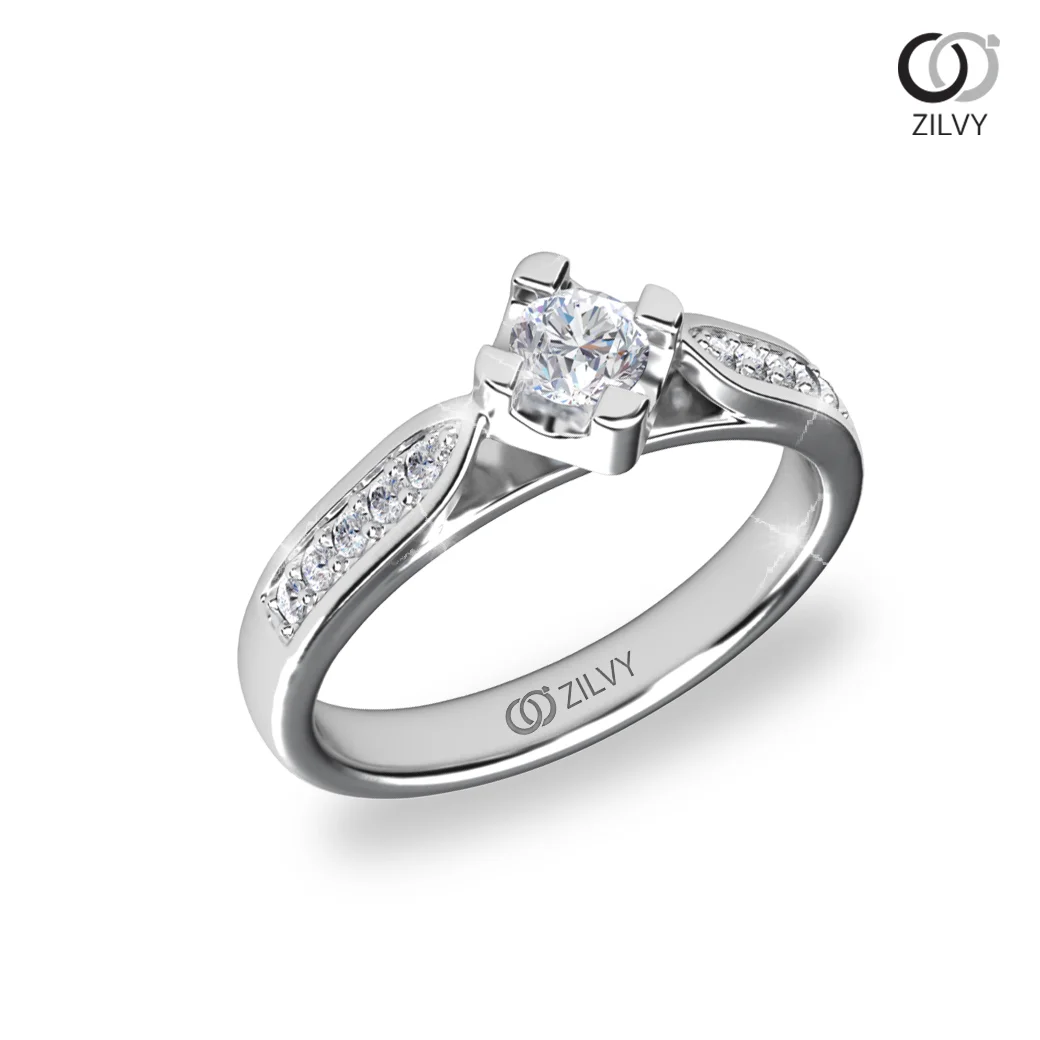 แหวนเพชร Amelie Flanked