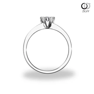 แหวนเพชรผู้หญิง รุ่น GR1164 - มุมหน้า