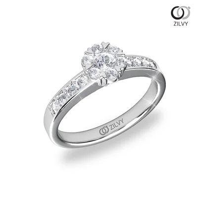 แหวนเพชรผู้หญิง รุ่น GR1164 - มุมเปอร์สเปกทีฟ