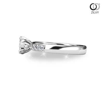 แหวนเพชรผู้หญิง รุ่น GR1178 - มุมข้าง