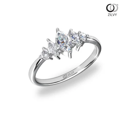 แหวนเพชรผู้หญิง รุ่น GR1204 - มุมเปอร์สเปกทีฟ