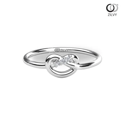 แหวนเพชรผู้หญิง รุ่น GR1206 - มุมบน