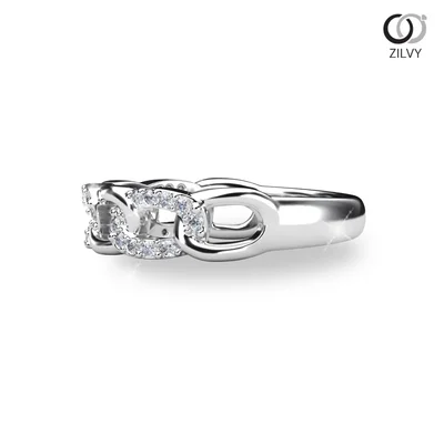 แหวนเพชรผู้หญิง รุ่น GR1207 - มุมข้าง