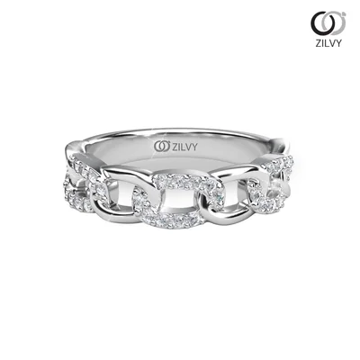 แหวนเพชรผู้หญิง รุ่น GR1207 - มุมบน