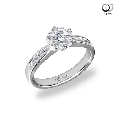 แหวนเพชรผู้หญิง รุ่น GR1211 - มุมเปอร์สเปกทีฟ