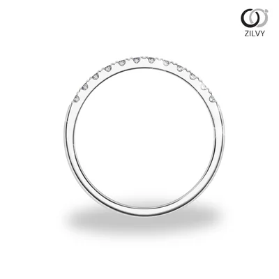 แหวนเพชรผู้หญิง รุ่น GR1213 - มุมหน้า