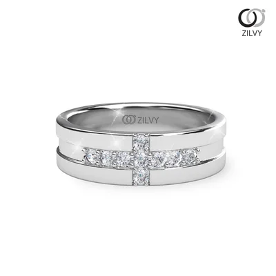 แหวนเพชรผู้หญิง รุ่น GR1214 - มุมบน