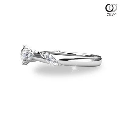 แหวนเพชรผู้หญิง รุ่น GR1218 - มุมข้าง