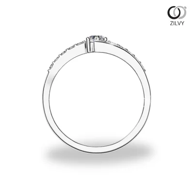 แหวนเพชรผู้หญิง รุ่น GR1227 - มุมหน้า